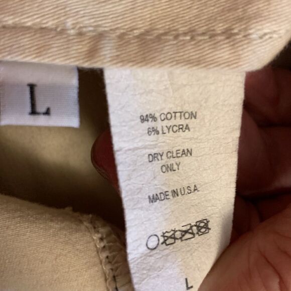 Red Currant Size XL (see desc) Cream color button up jacket - Picture 6 of 7